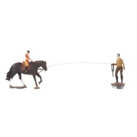 NOCH 66717 - micro-motion Reitplatz mit Pferde-Boxen H0
