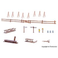 KIBRI 38111 H0 Deko-Set Alpenland