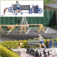 Busch 7899 A-Set: Hundefrisbee H0
