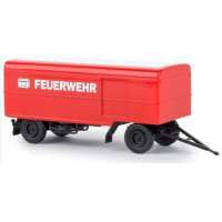 BREKINA 55291 Anhänger Paketanhänger Feuerwehr,