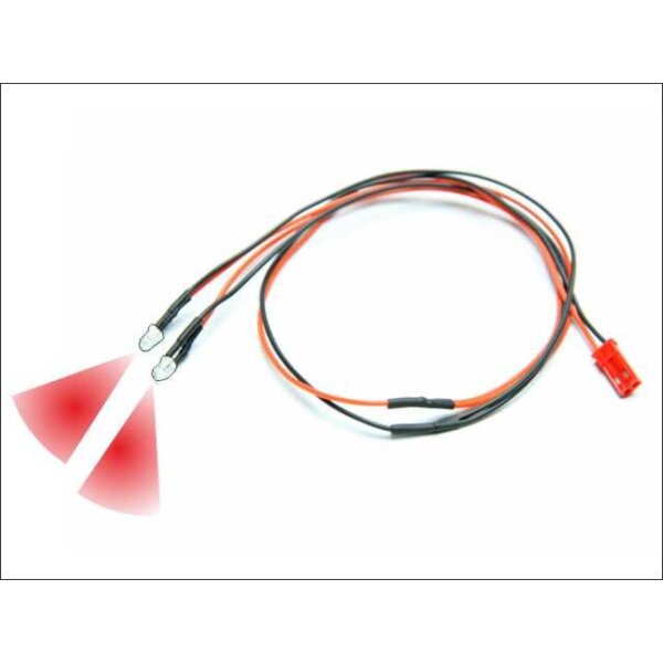 PICHLER Modellbau C5447 - LED Ø 3mm Kabel (rot)