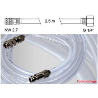 Schlauch komplett, 2,5m (4x6mm)Schnellkupplung NW 2,7mm -...