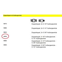 HARDER & STEENBECK 105783 Doppelnippel, G 1/8"...