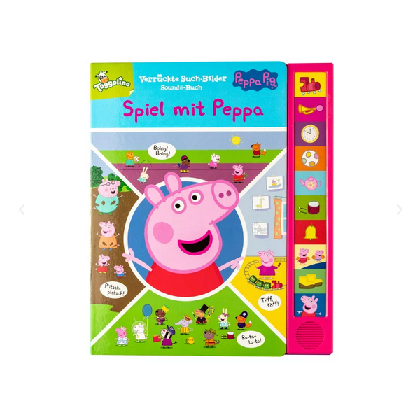 PEPPA PIG© Kinderbuch mit 10 Geräuschen & Suchbildern, 18 Seiten