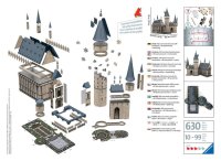 Ravensburger 11259 Puzzle 3D Puzzle: Harry Potter Hogwarts Schloss - Die Große Halle