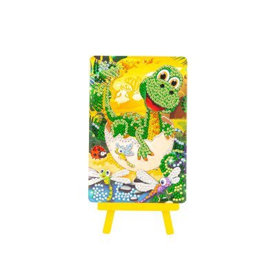 Diamond Painting, Set mit Aufsteller DINOSAURIE