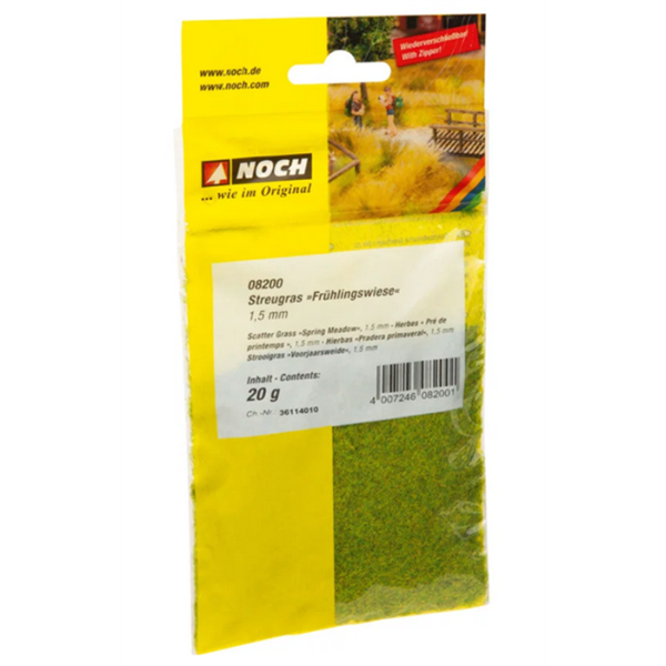 NOCH 08200 Streugras Frühlingswiese, 1,5 mm G,0,H0,H0E,H0M,TT,N,Z