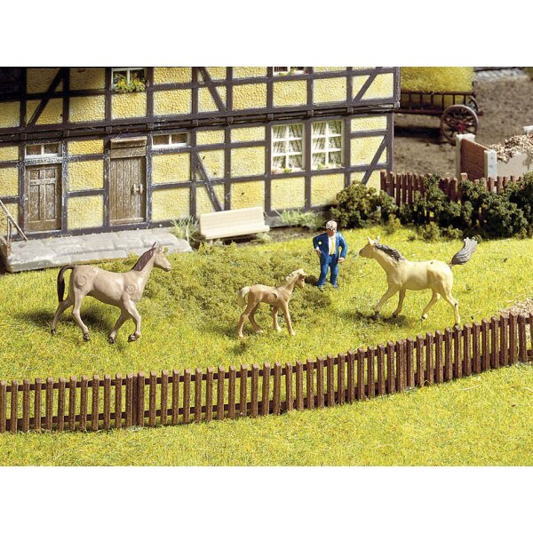 NOCH 13080 Gartenzaun H0 handkolorierter Modellzaun