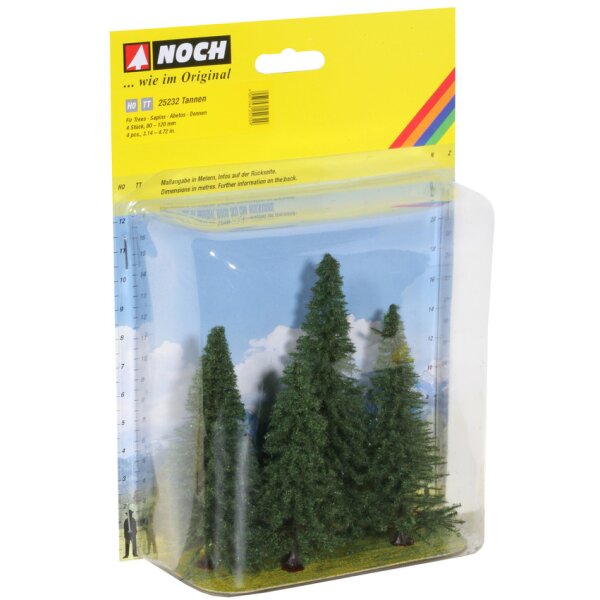 NOCH ( 25232 ) Tannen, 4 Stück, 8 - 12 cm hoch H0,TT