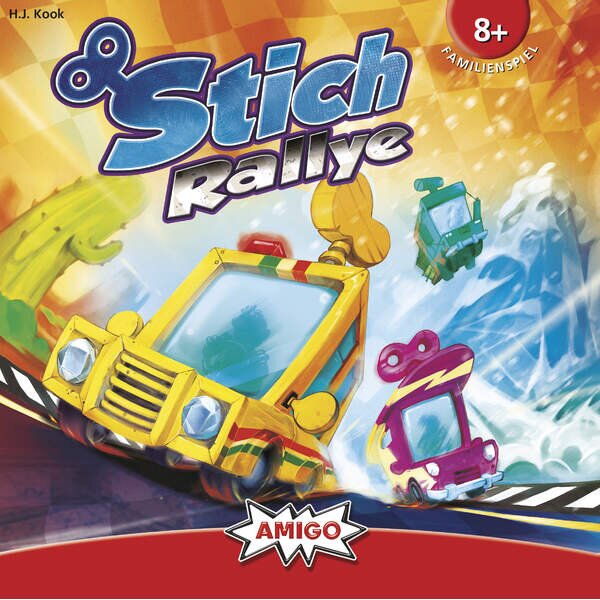 AMIGO 02150 Stich Rallye - Familienspiel