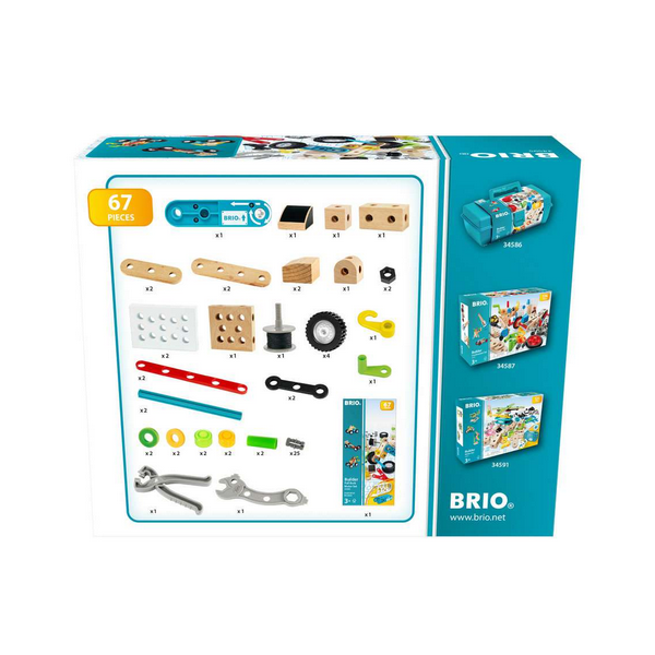 BRIO 34595 BRIO Builder Nachziehmotor-Konstruktionsset