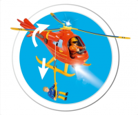Simba 109252510 Sam Hubschrauber Wallaby mit Figur