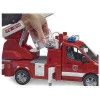 BRUDER 02673 MB SPRINTER FEUERWEHR MIT DREHLEITER, PUMPE UND LIGHT + SOUND MODUL