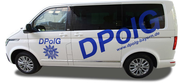 HERPA 948074 Spur H0 VW T6 Bus "Polizeigewerkschaft Bayern"