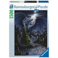 Ravensburger 17105 Puzzle 1500 Teile Der Schwarzblaue Drache