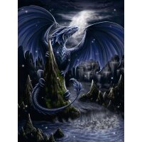 Ravensburger 17105 Puzzle 1500 Teile Der Schwarzblaue Drache