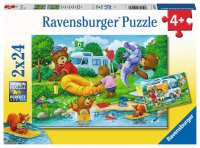 Ravensburger 5247 Puzzle 2 x 24 Teile Familie Bär...