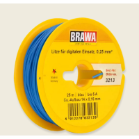 Brawa 3213 Einzelader 0,25 mm², 25 m Spule, blau