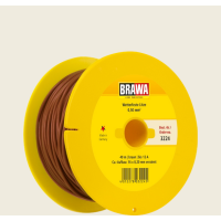 Brawa 3224 Litze 0,50 mm², 40 m Spule, braun