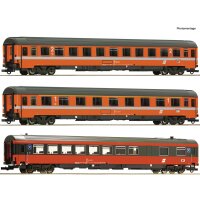 Roco 74044 EuroCity Personenwagen-Set 3-tlg., Epoche V,...