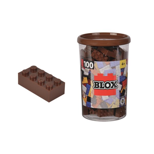 Androni 104114543 Blox 100 braune 8er Steine in Dose