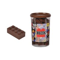 Androni 104114543 Blox 100 braune 8er Steine in Dose