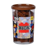 Androni 104114543 Blox 100 braune 8er Steine in Dose