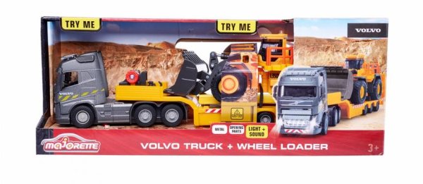 Majorette 213726000 Volvo Truck + Wheel Loader