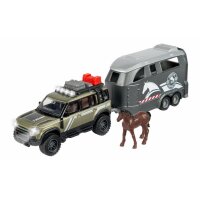 Majorette 213776000 Land Rover Horse Carrier