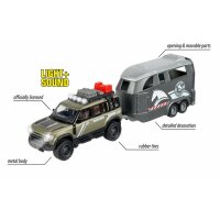 Majorette 213776000 Land Rover Horse Carrier