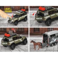 Majorette 213776000 Land Rover Horse Carrier