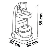 Smoby 7600340207 Elektronischer Doktortrolley