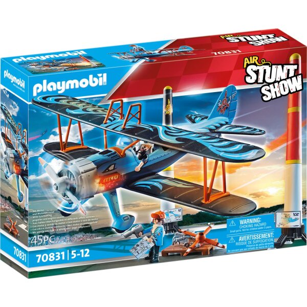 PLAYMOBIL 70831 Air Stuntshow Doppeldecker Phönix