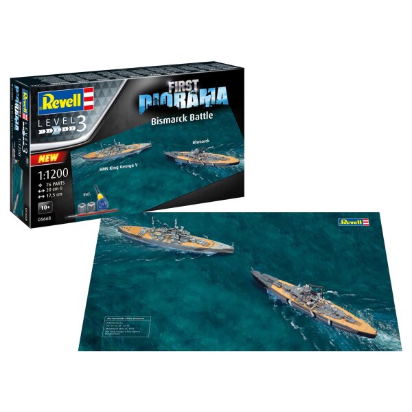 REVELL 05668 First Diorama Set - Bismarck Battle