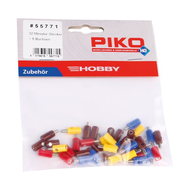 PIKO 55771 Miniatur 32 Stecker + 8 Buchsen