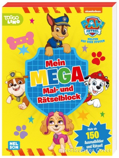 Verlag Carlsen GmbH 512013 PAW Patrol Mega Mal- und Rätselblock