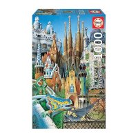 EDUCA 11874 Gaudi 1000 Teile Miniature Puzzle