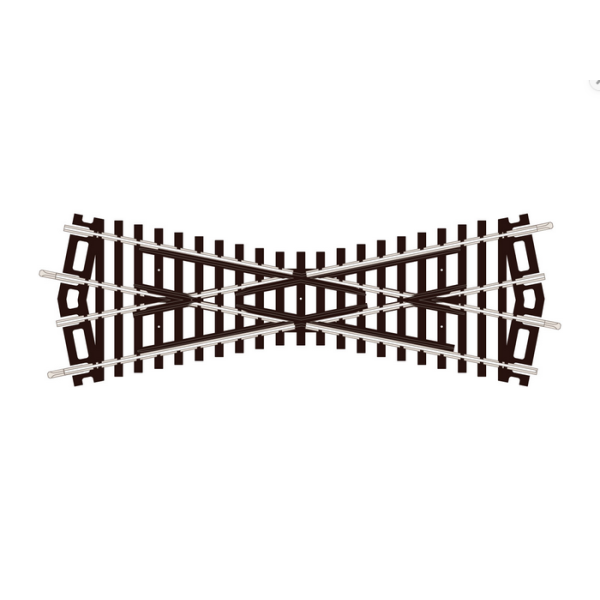 Weinert ST‑250 Setrack H0 22,5° Kreuzung Code 100 mit 168 mm Länge