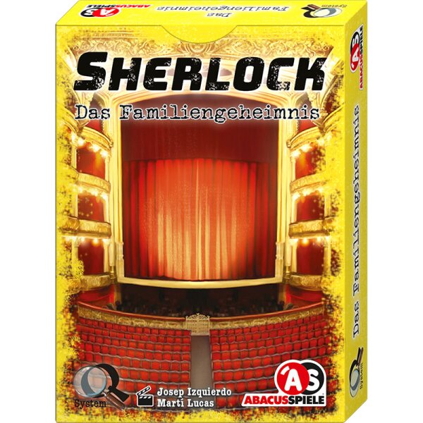 ABACUSSPIELE 48221 Sherlock-Das Familiengeheimnis, Krimi Kartenspiel
