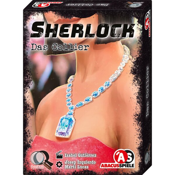 ABACUSSPIELE 48222 Sherlock-Das Collier, Krimi Kartenspiel