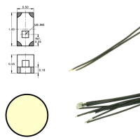 DIGIKEIJS DR60049 Warm White led on wire (5 pieces)