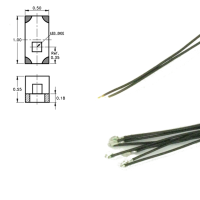 DIGIKEIJS DR60049 Warm White led on wire (5 pieces)