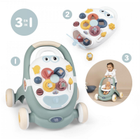 Smoby 7600140304 Little Smoby 3-in-1 Lauflernwagen