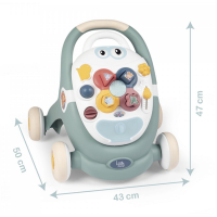 Smoby 7600140304 Little Smoby 3-in-1 Lauflernwagen