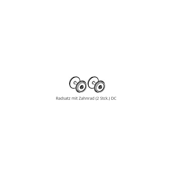 PIKO ET51628-71 Radsatz mit Zahnrad (2 Stck.) DC