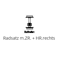 PIKO ET52210-27 Radsatz m.ZR. + HR.rechts
