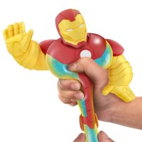 Moose Toys 41375 Heroes of Goo Jit Zu Marvel-Helden-Packung. Der unbesiegbare Iron Man elastisch, 11,5 cm groß,