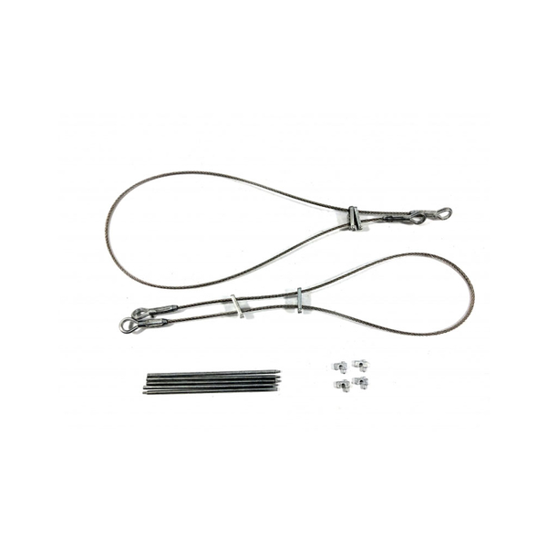 Königstiger - Abschleppseil mit Klemmen und Waffenreiniger (groß), Set aus Metall in 1/16