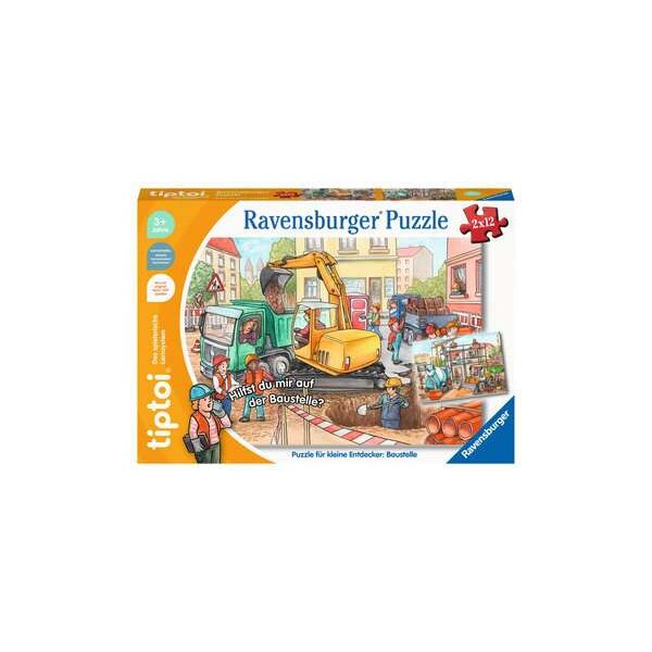 Ravensburger 00137 tiptoi® Puzzle für kleine Entdecker: Baustelle