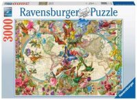 Ravensburger 17117 Weltkarte mit Schmetterlingen 3000 Teile